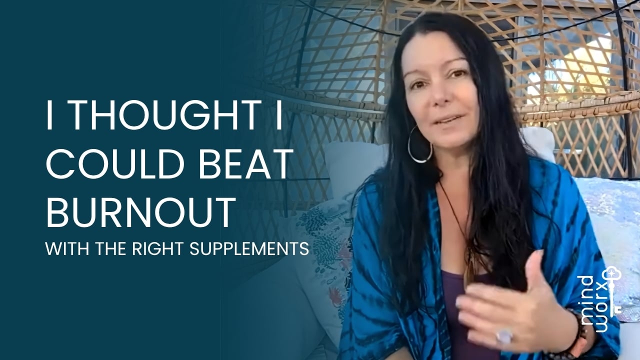beat-burnout-without-supplements-burnout-recovery.jpg Burnout recovery expert Melanie McCool,discussing how to beat burnout by addressing subconscious stress patterns instead of relying only on supplements.